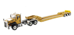 Miniatura Colecionável - Caminhão CAT CT660 com Reboque XL120 - Escala 1:50