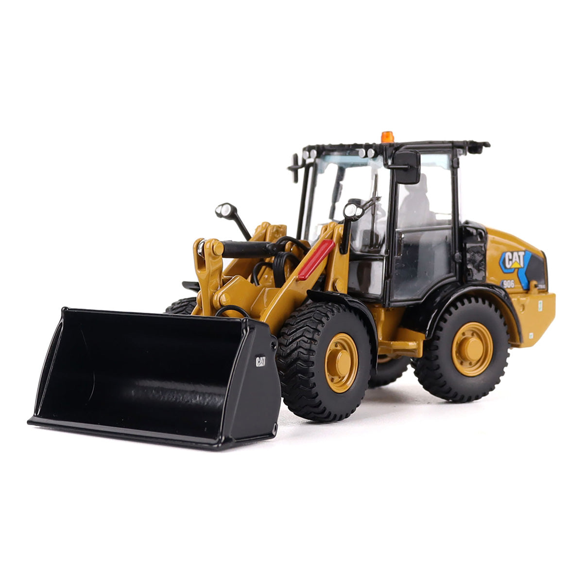 Miniatura Colecionavel - Carregadeira de rodas compacta elétrica CAT 906 - Escala 1:50